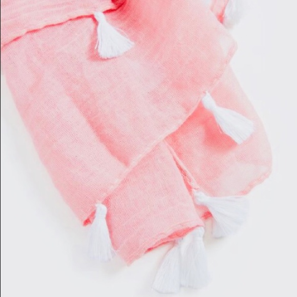 Solid Tassel Scarf - Picture 3 of 3